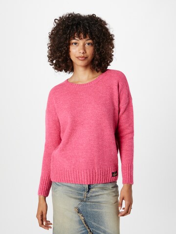 Superdry Sweater 'Essential' in Pink: front