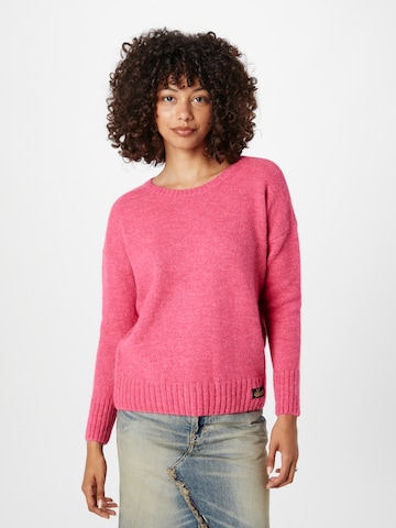 Superdry Sweater 'Essential' in Pink: front