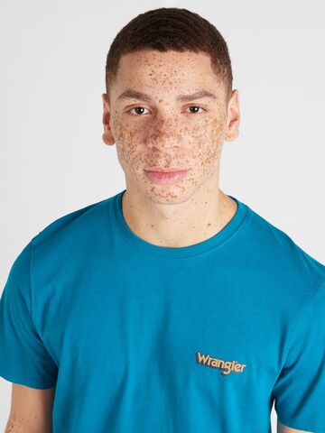 WRANGLER T-Shirt in Blau