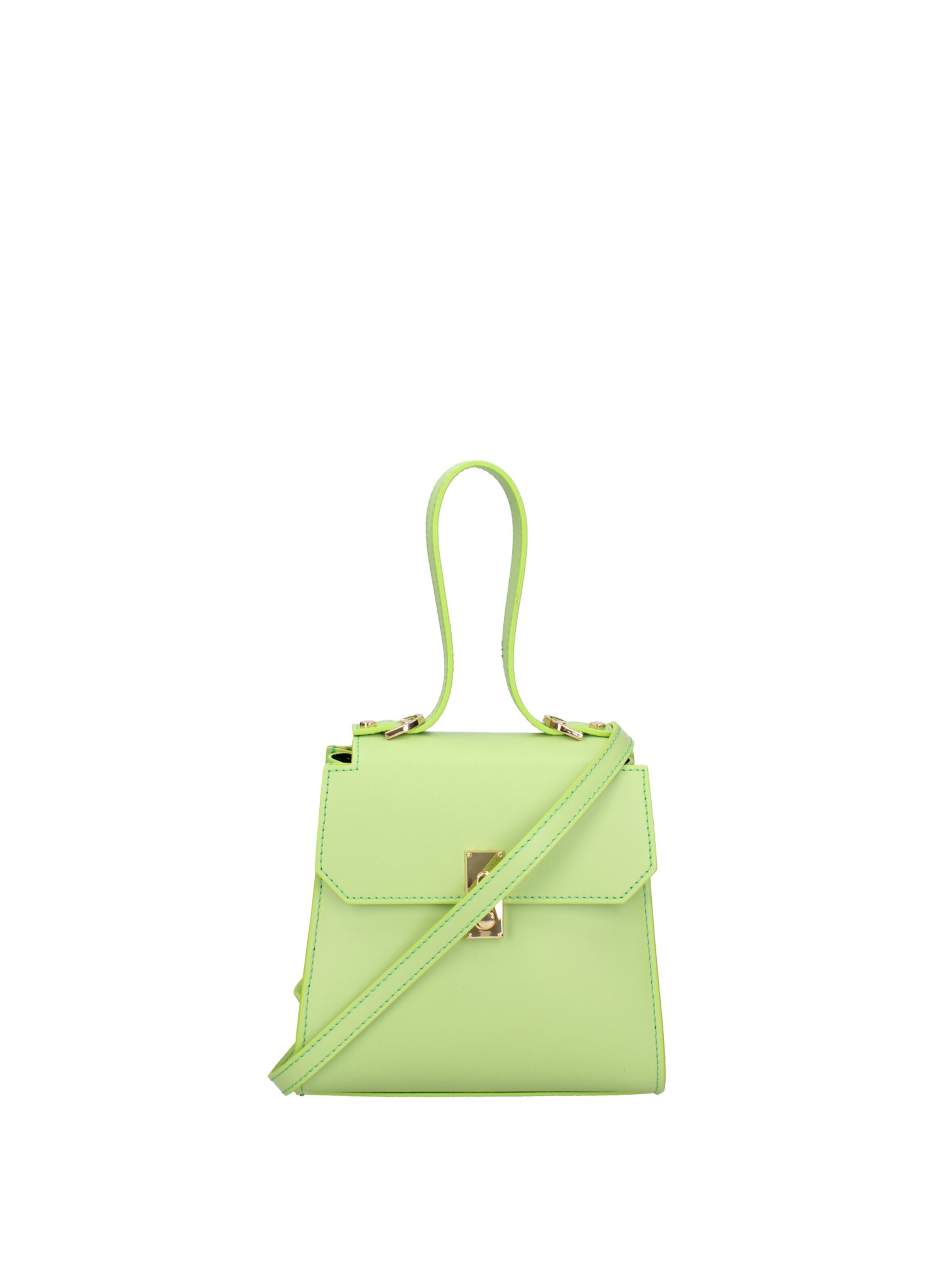 Borsa a mano di Viola Castellani in verde: frontale