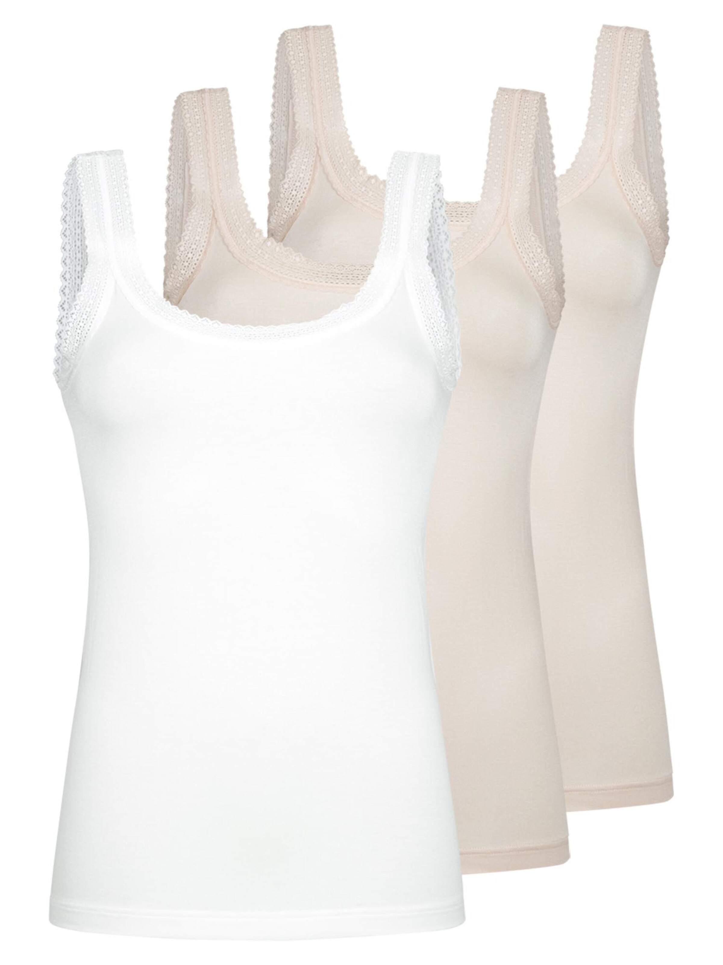 Mey Undershirt 'Modal Lace' in Beige: front