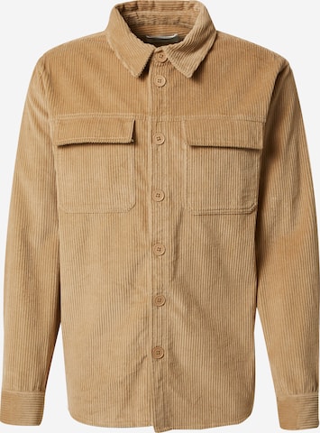 ABOUT YOU x Alvaro Soler Regular fit Button Up Shirt 'Faris' in Beige: front