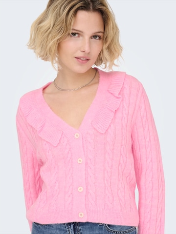 ONLY Strickjacke in Pink