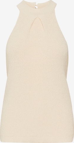 Cream Knitted Top 'Hami' in Beige: front