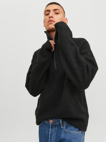 JACK & JONES Pullover 'Ollie' in Schwarz