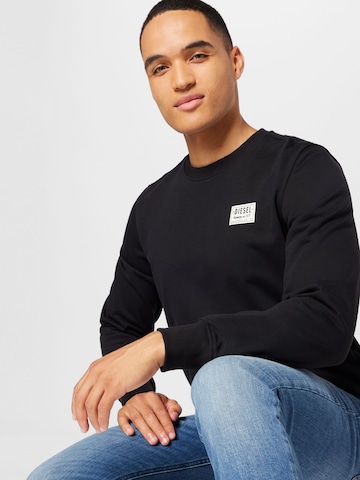 DIESEL - Sweatshirt 'GINN' em preto