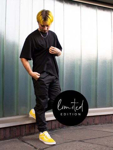 ABOUT YOU Limited Regular Trousers 'Gustav' in Black: front