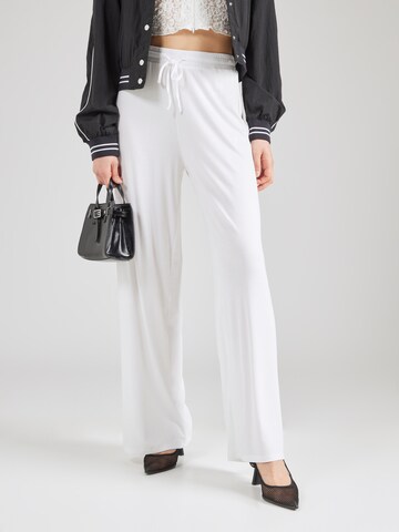 GUESS Wide leg Pants 'Lia' in White: front