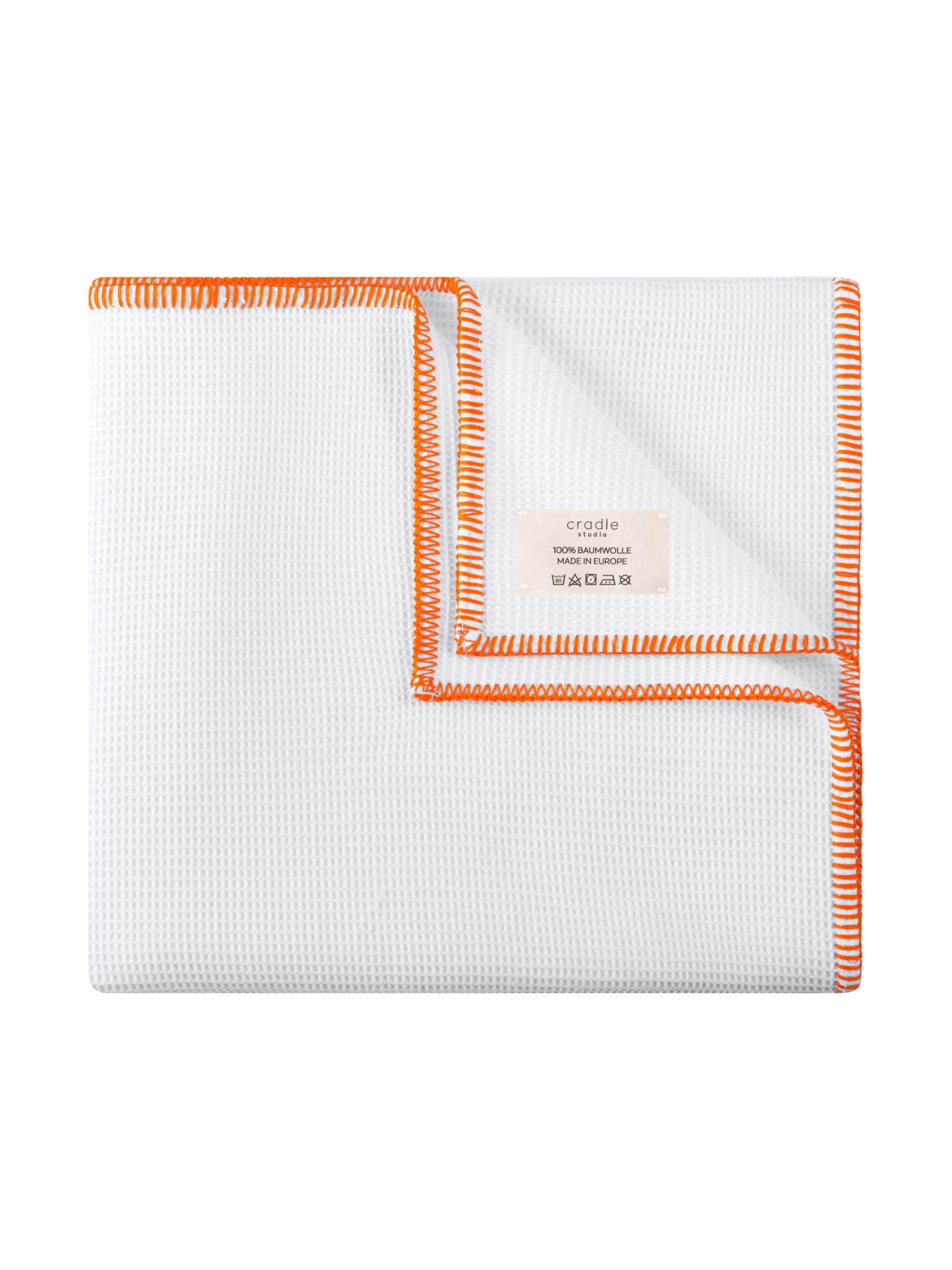 Cradle Studio Tæpper 'Aperitivo Piqué' i hvid: forside