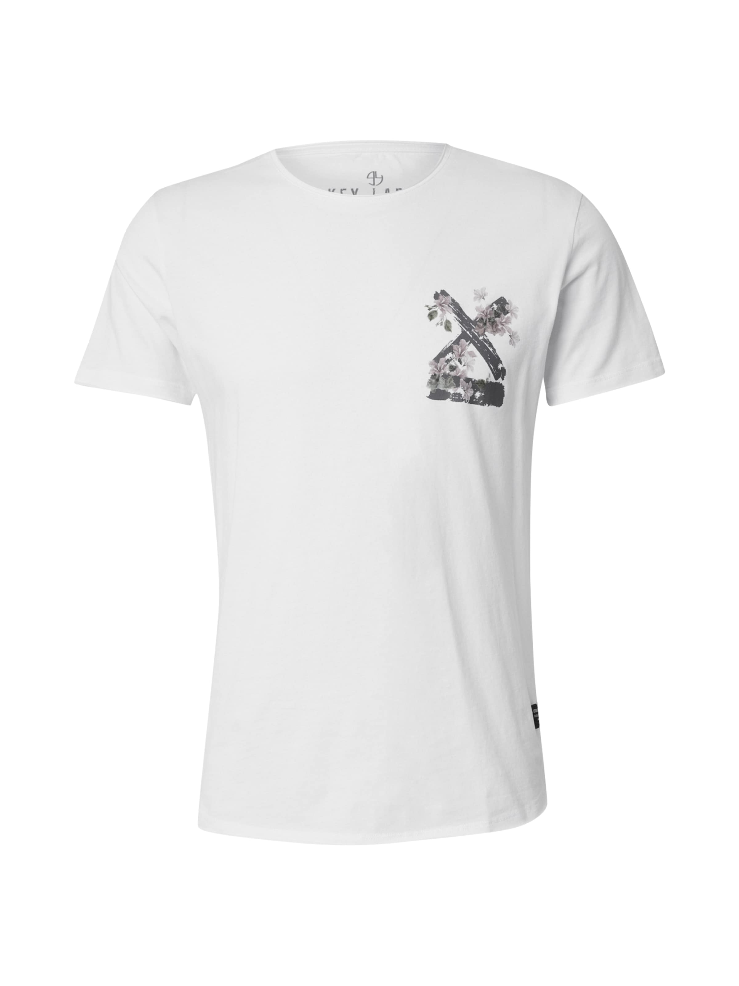 Key Largo Shirt 'SUMMER SPLASH' in White: front