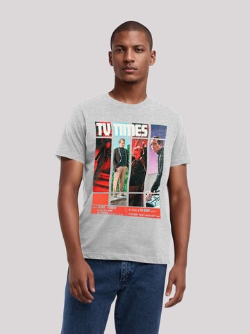T-Shirt 'TV Times Patrick McGoohan The Prisoner 1967 Cover' F4NT4STIC en gris : devant