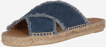 Castañer Mules 'Palmera' in Blue: front