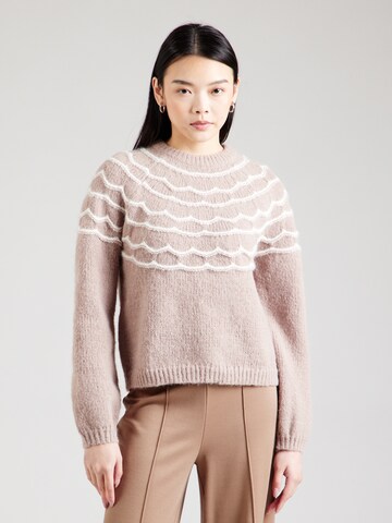 VERO MODA Sweater 'CHARMAINE' in Brown: front