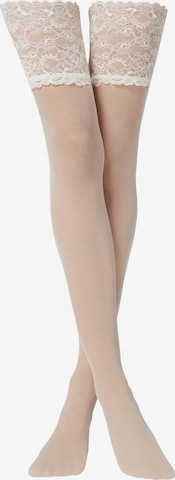 CALZEDONIA Hold-up stockings in White: front