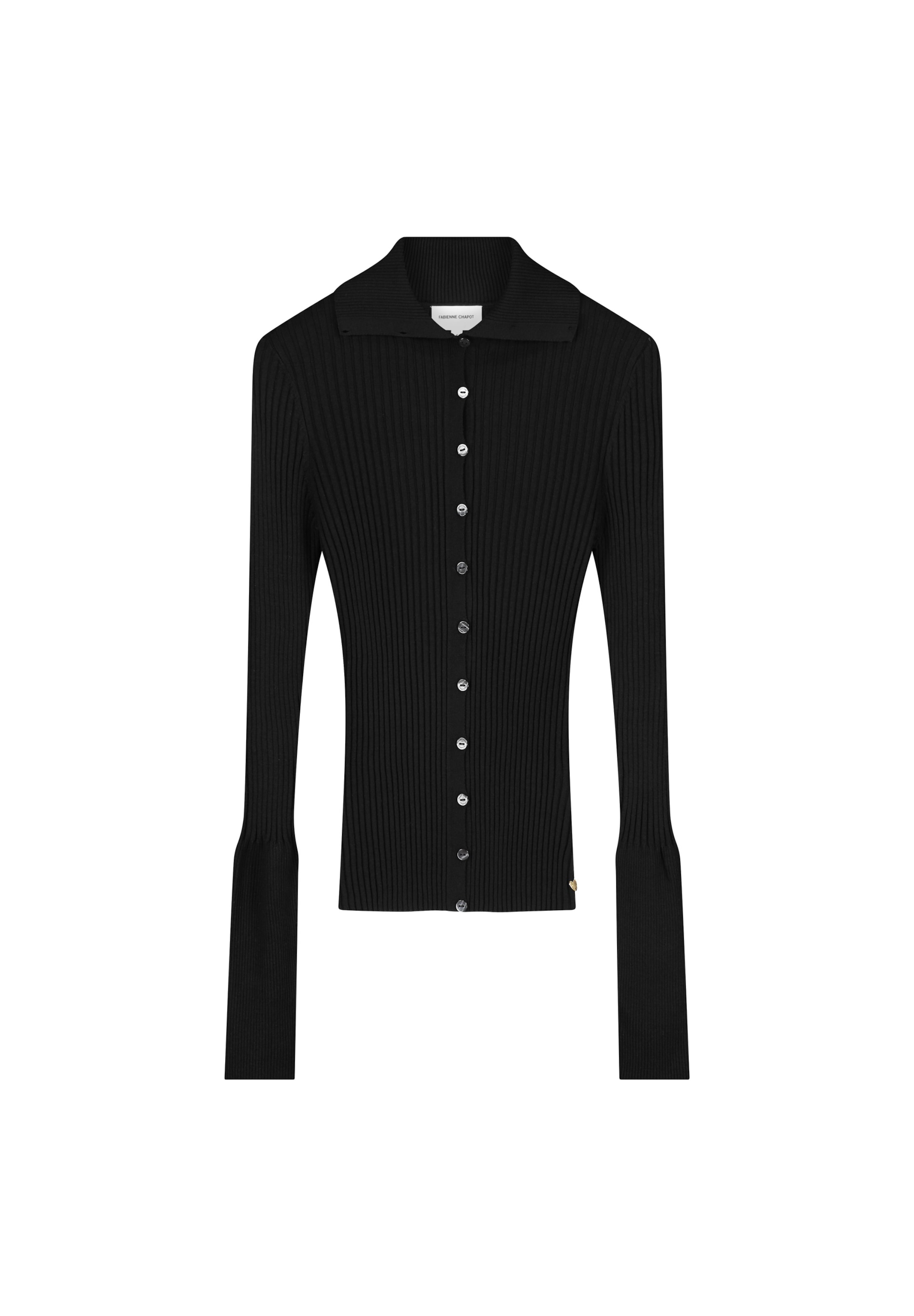 Fabienne Chapot Strickjacke in Schwarz: Vorderseite