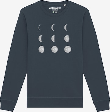 Watapparel Sweatshirt ' Moonphases ' in Grau: Vorderseite