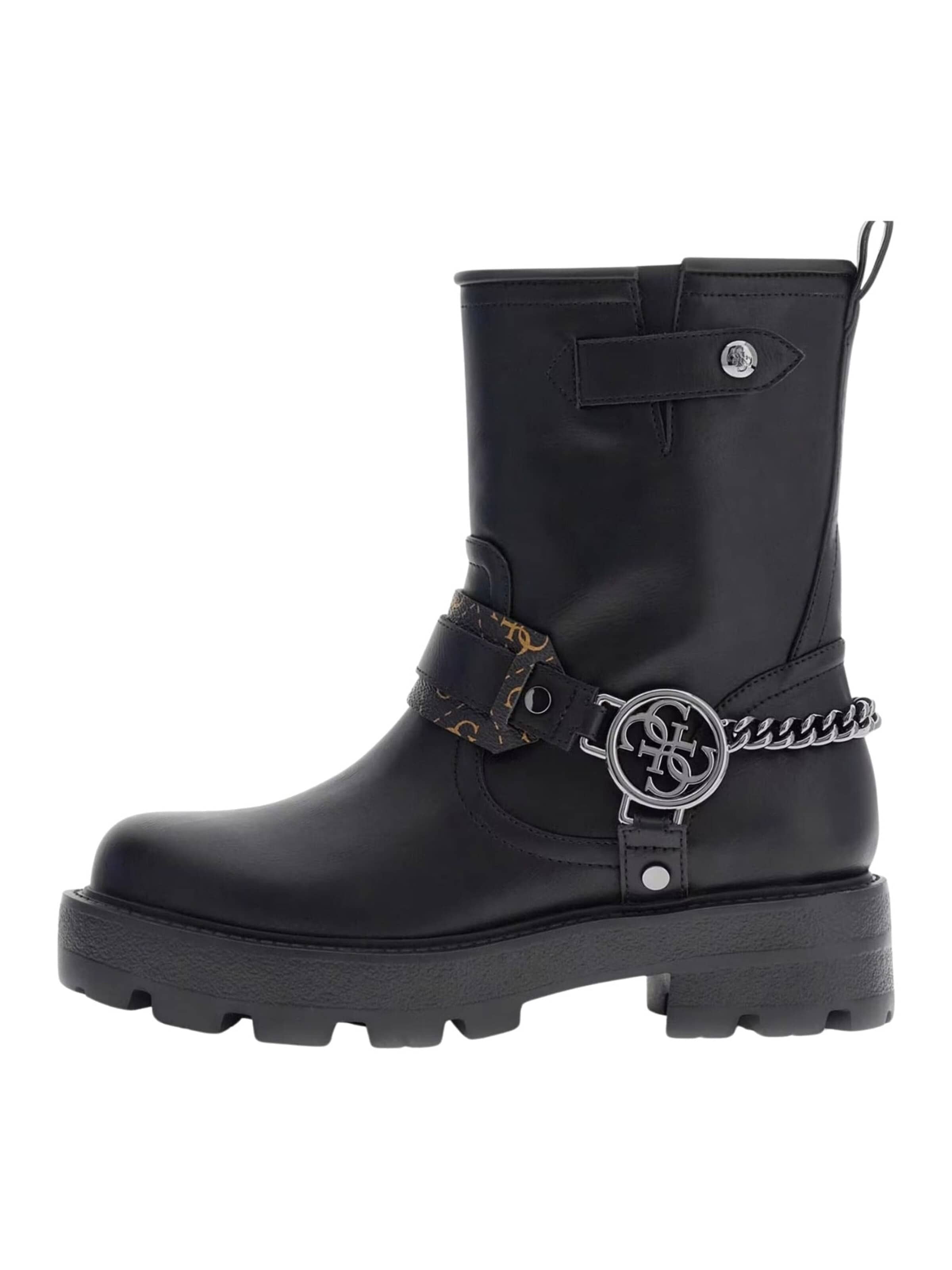 Ankle boots 'Guess Tronchetto Yazzy' di GUESS in nero: frontale