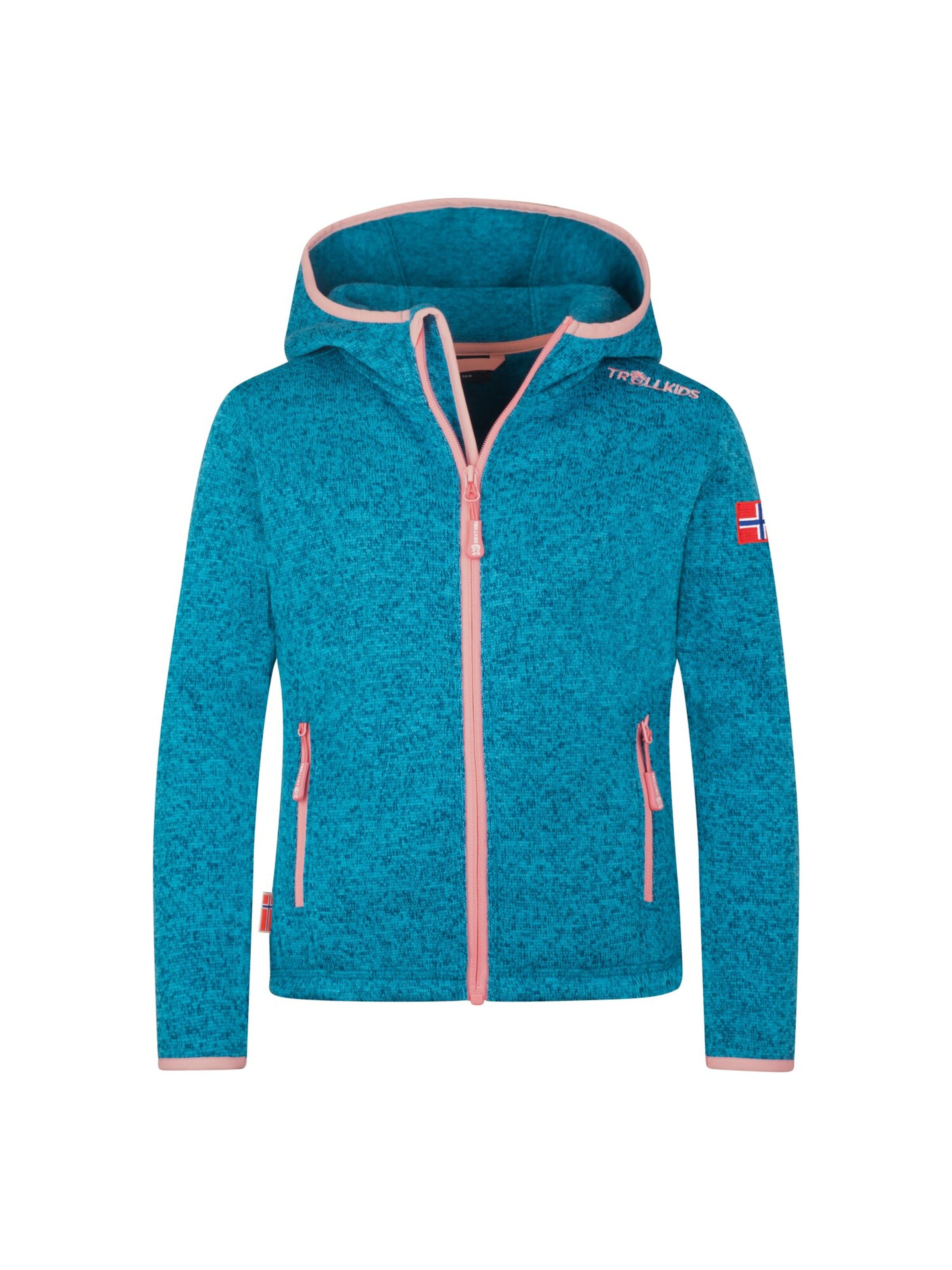 TROLLKIDS Fleece Jacket in Blue: front