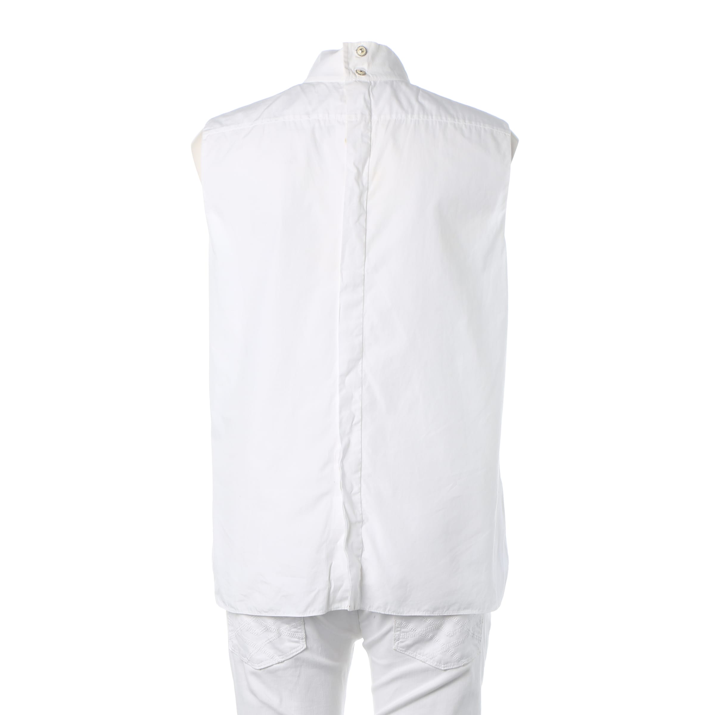 CHANEL Bluse / Tunika L in Weiß