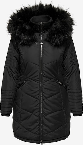 ONLY Carmakoma Winterjacke in Schwarz: Vorderseite