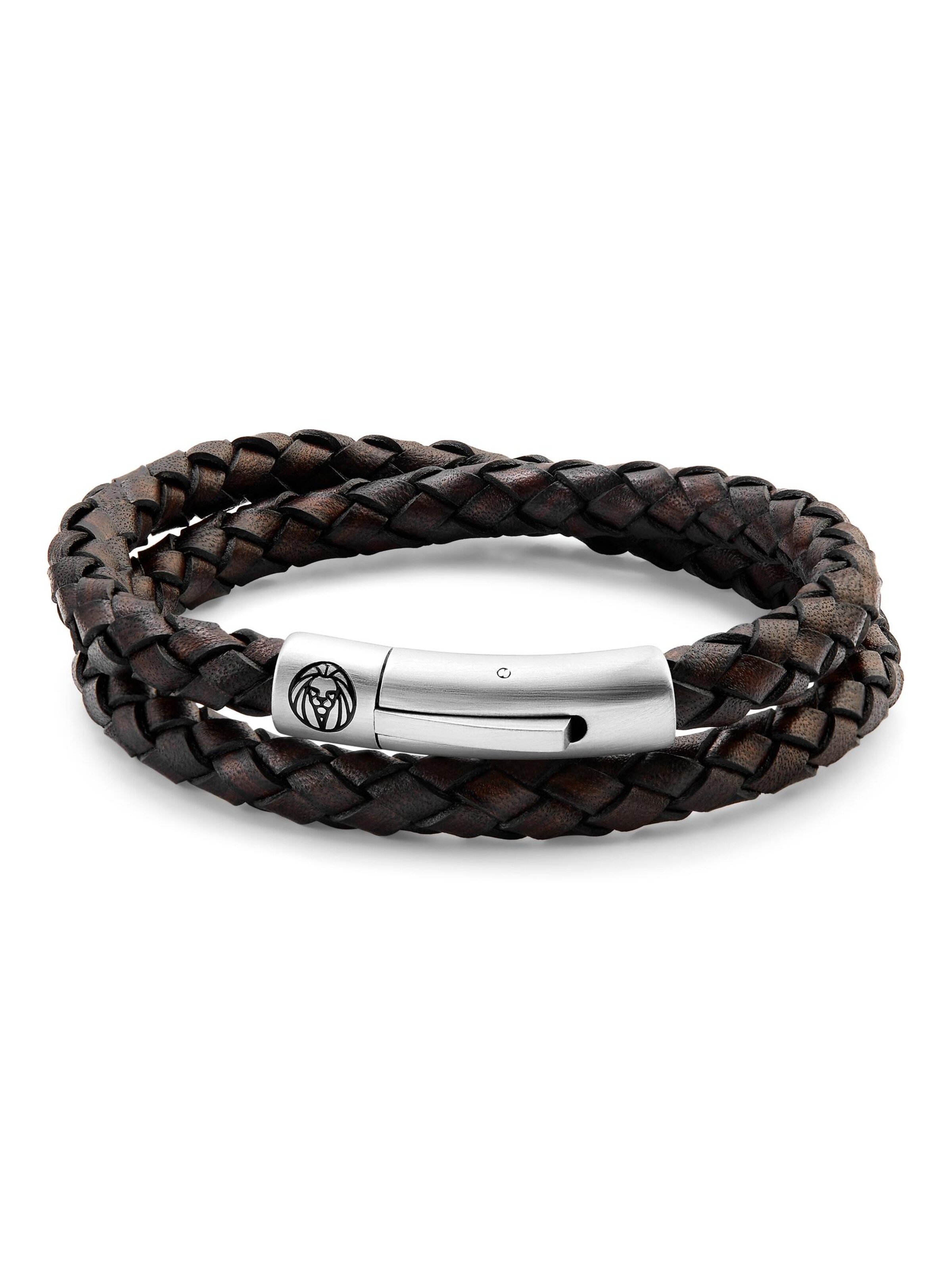 Lucleon Bracelet 'Collins' in Brown: front