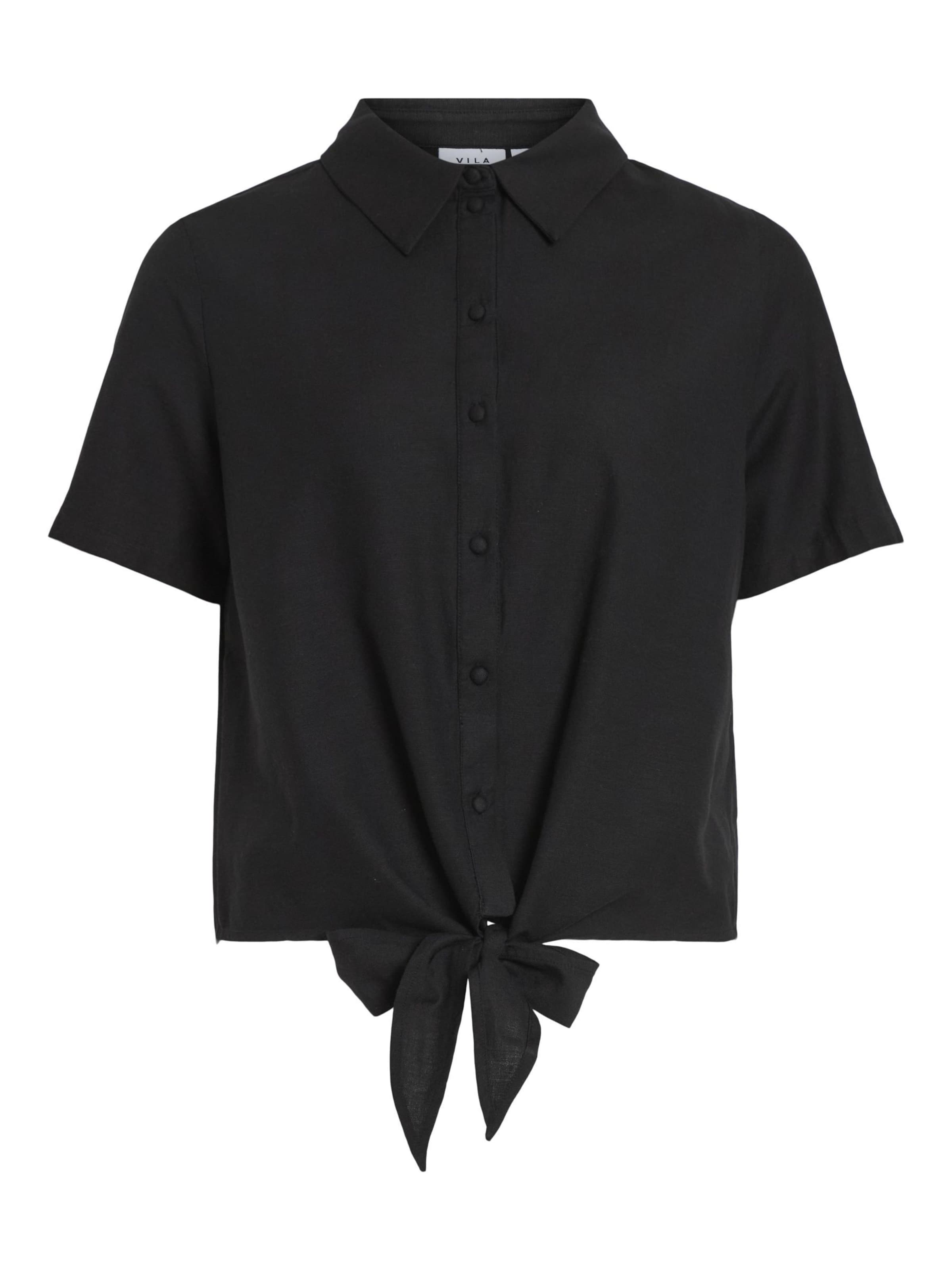 VILA - Blusa en negro: frente