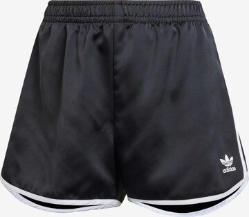 ADIDAS ORIGINALS Loose fit Trousers 'Adicolor' in Black: front