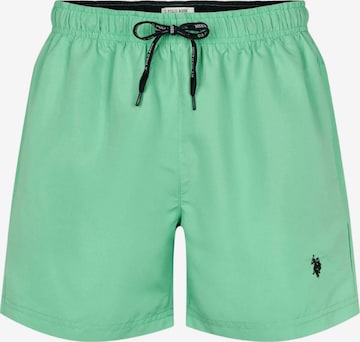 U.S. POLO ASSN. Swim shorts ' UMAZA ' in Grün: Vorderseite