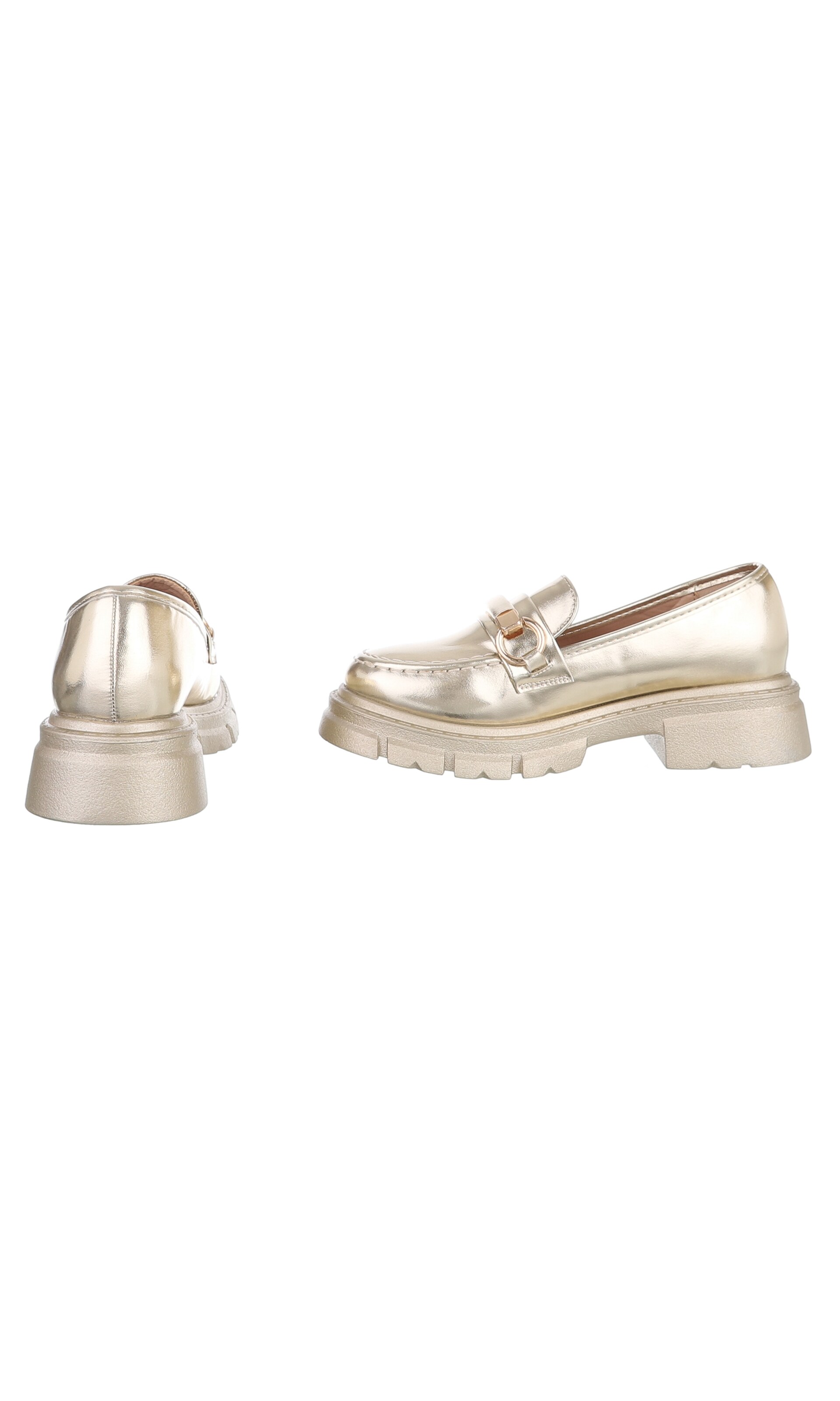 Ital-Design Classic Flats in Gold