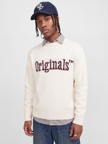 JACK & JONES Trui 'JORMontreal Ollie' in Wit