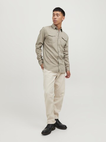 Coupe regular Chemise 'Sheridan' JACK & JONES en beige