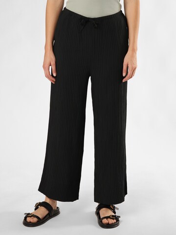 OPUS Slimfit Bundfaltenhose in Schwarz: Vorderseite