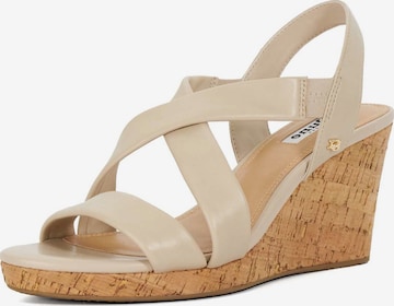 Dune LONDON Sandaal 'Kamies' in Beige: voorkant