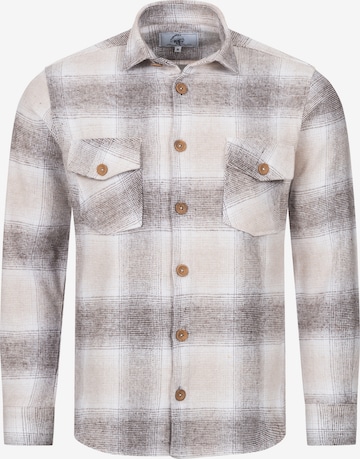 Rock Creek Button Up Shirt in Brown: front