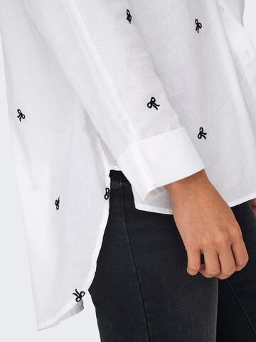 Chemisier 'ONLNEW LINA GRACE' ONLY en blanc