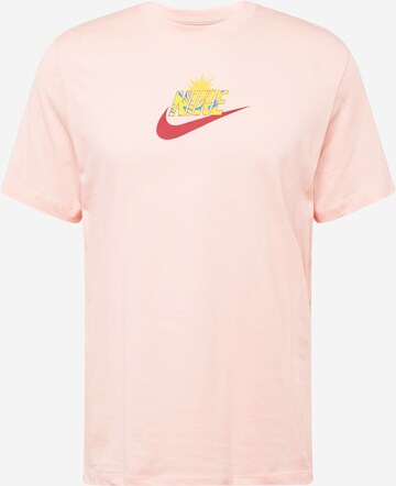 Nike Sportswear T-shirt 'SPRING BREAK SUN' i orange: framsida