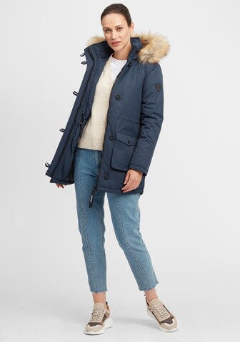 Oxmo Winterparka 'Acta' in Blauw