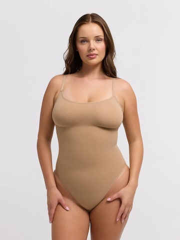 Body modellante 'Cami Sculpting Bodysuit with Slip' di cfab in beige