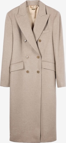 GOBI Cashmere Välikausitakki 'Double-Breasted Long Coat' värissä harmaa: etupuoli