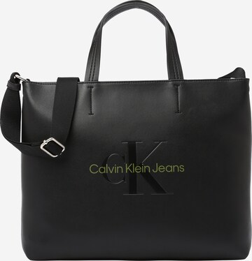 Calvin Klein Jeans Μεγάλη τσάντα σε μαύρο: μπροστά