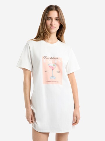 ETAM Schlafshirt 'Party' in Weiß