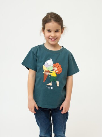 Bavarian Caps Shirt 'Pumuckl Eiscreme' in Green: front