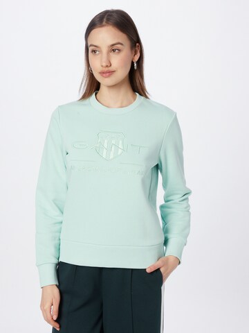 Sweat-shirt GANT en vert : devant