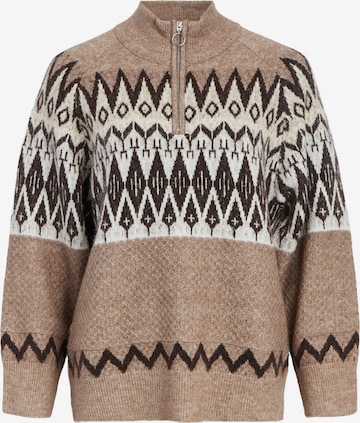 Pull-over OBJECT en marron : devant