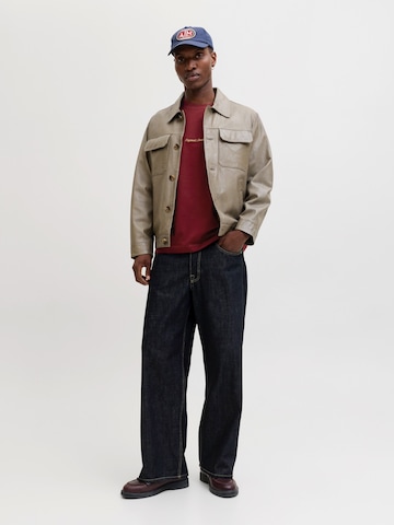 JACK & JONES Shirt 'JORNorrebro' in Red