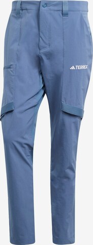 ADIDAS TERREX Regular Outdoor Pants 'Xperior' in Blue: front