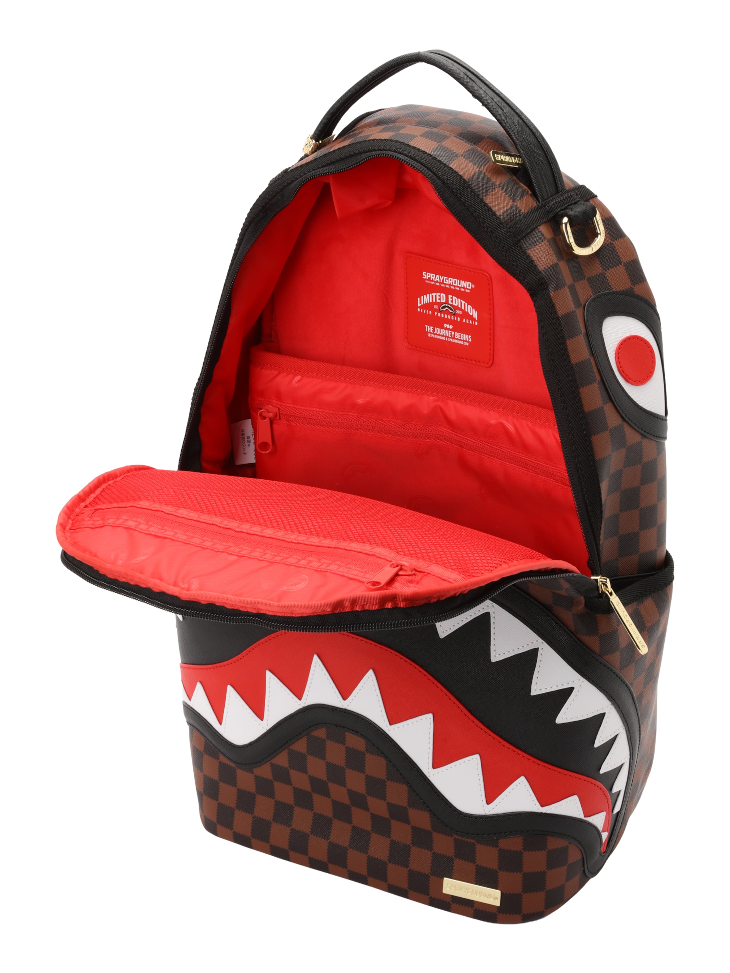Sac à dos 'SAWTOOTH SHARKS IN PARIS' Sprayground en marron