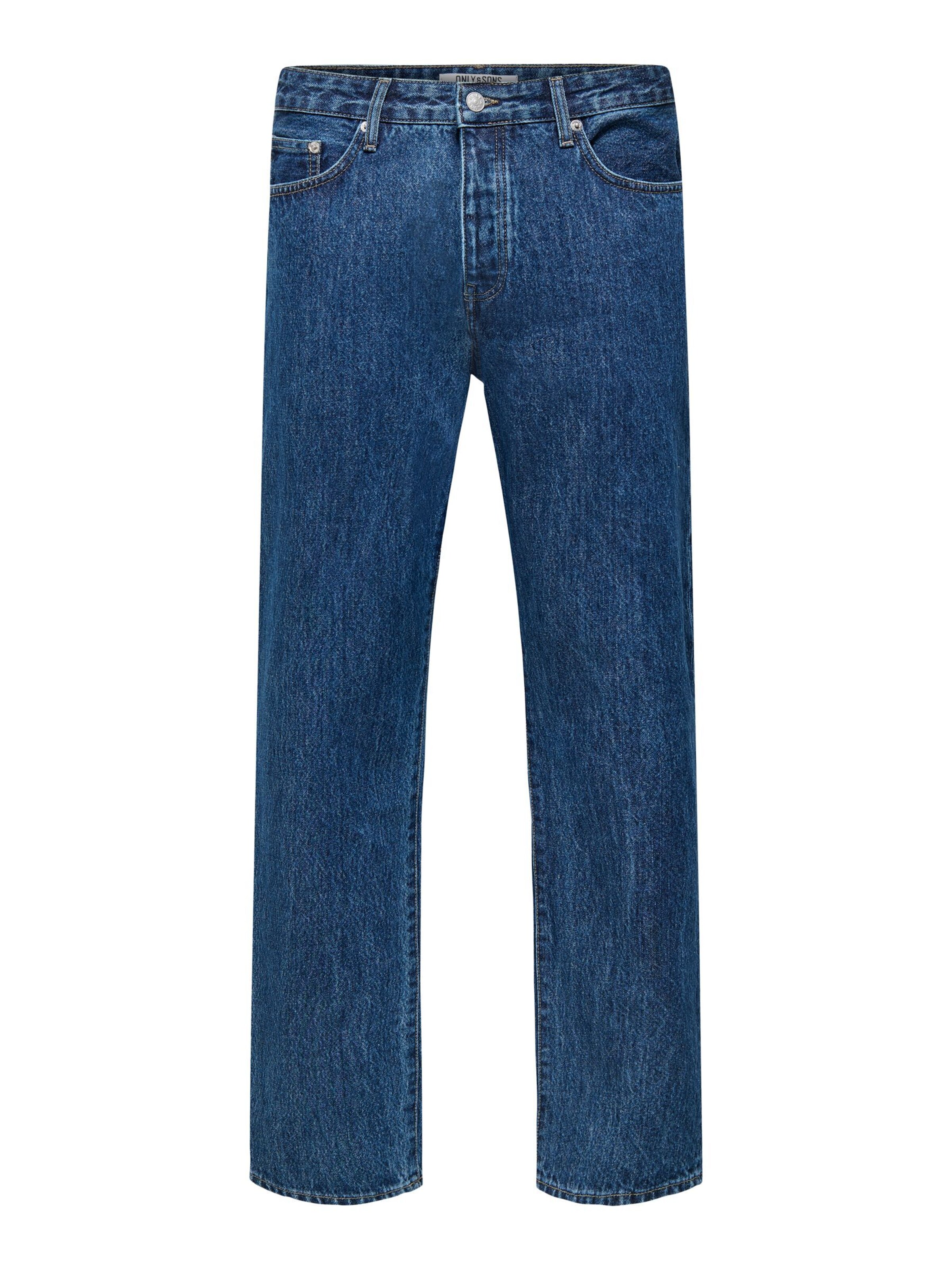 Only & Sons Jean 'EDGE' en 32/32 en bleu, Vue avec produit
