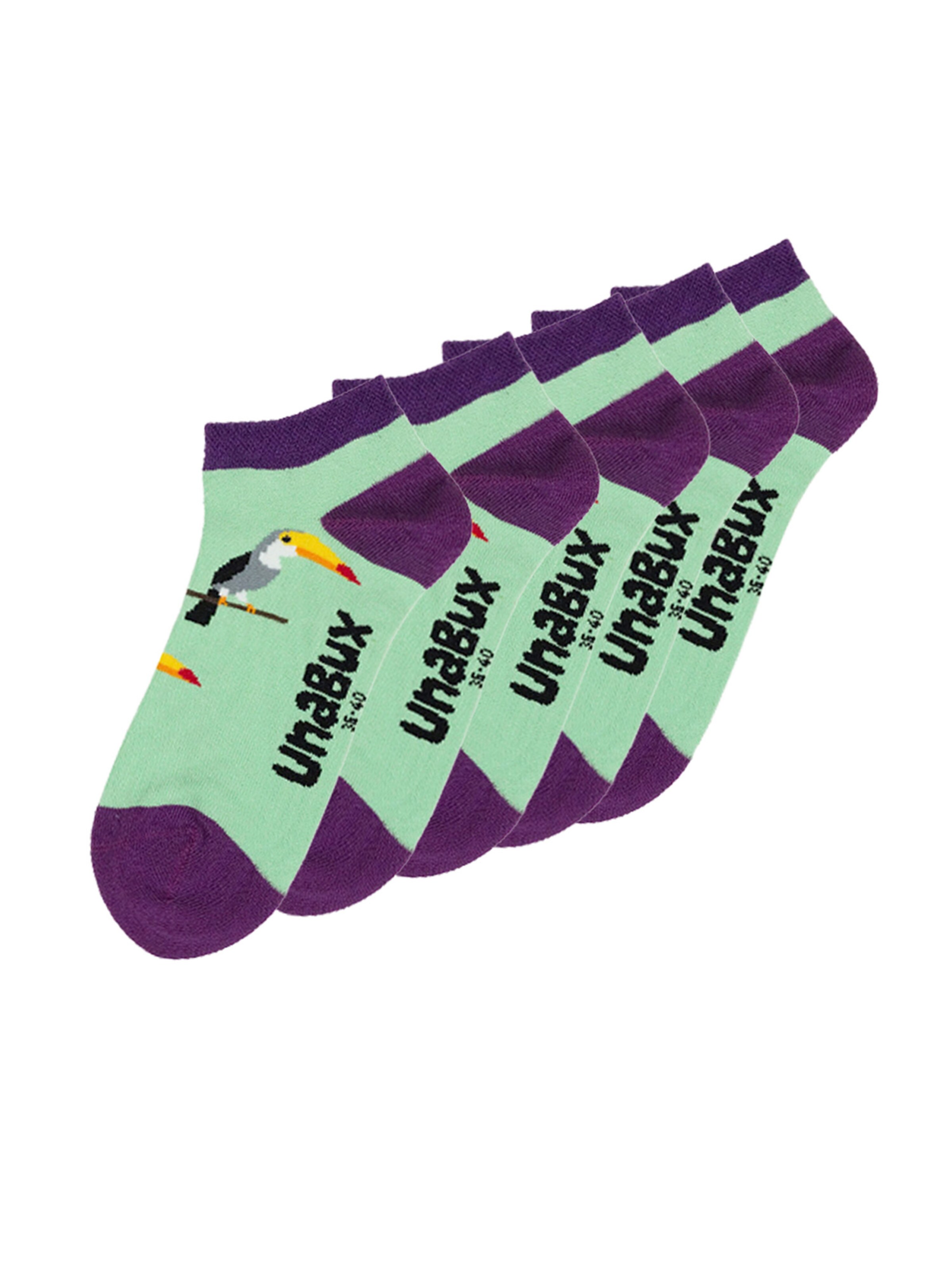 UNABUX Socks in Green: front