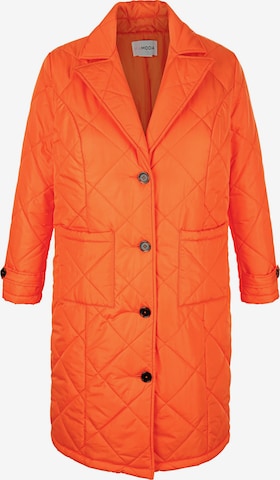 Manteau mi-saison MIAMODA en orange : devant